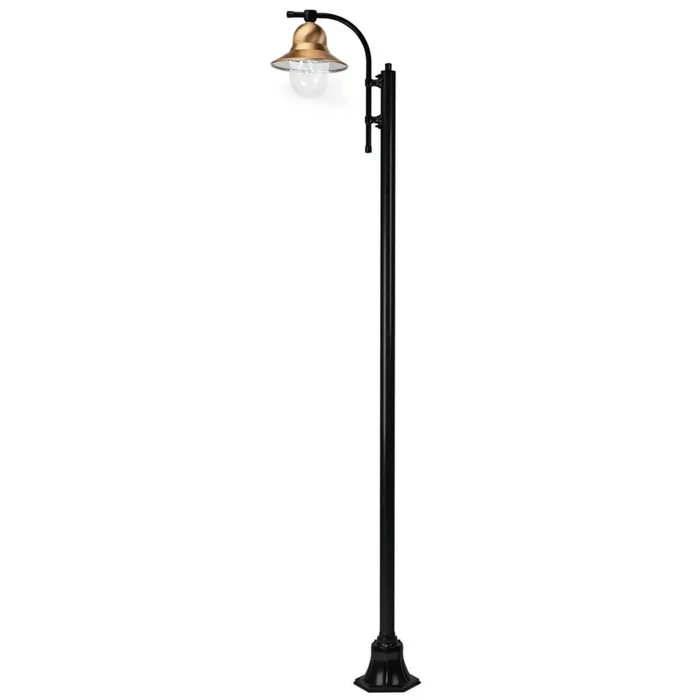 1 luz farola TOSCANE 240 cm, negra