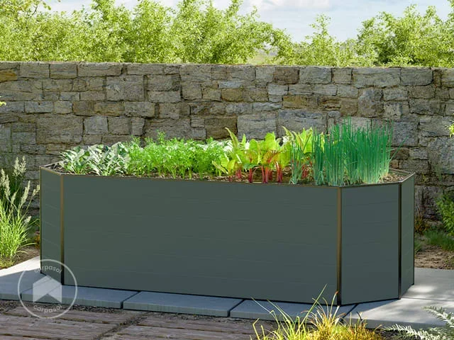 119 x 219 x 77 cm Huerto urbano, antracita