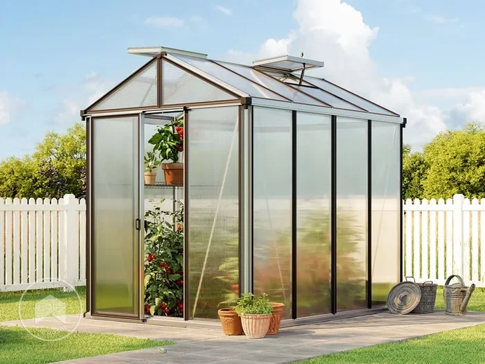 199 x 263 cm Invernadero, aluminio, incl. Set – Pro 2