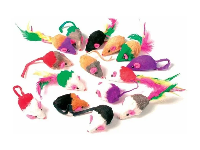 24 juguetes para gatos Fur Mouse