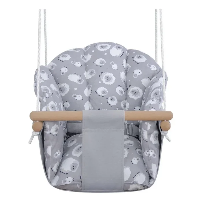 2Kids Toys – Columpio textil para niños gris/haya