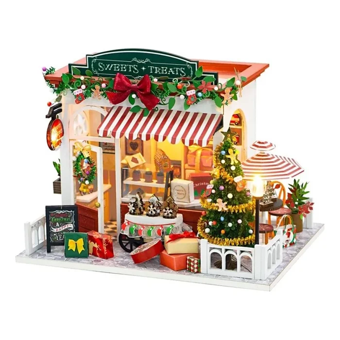 2Kids Toys – Miniatura de casita Dulcería Navideña 2xAAA
