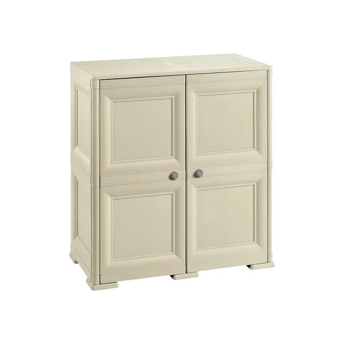4 Estanterías modulares con soporte para 48 botellas Natural