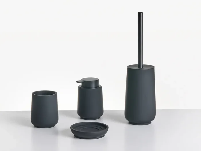 4-Piece Bathroom Accessories Set SUCHES Black