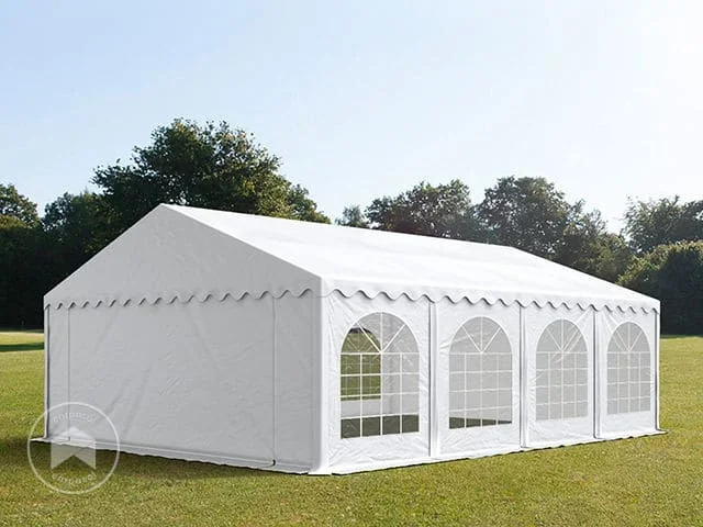 5×8 m Carpa para fiestas, PVC 750, con base reforzada, blanco