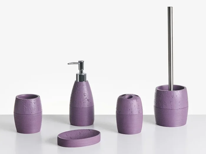 5-Piece Bathroom Accessories Set YARAPA Purple