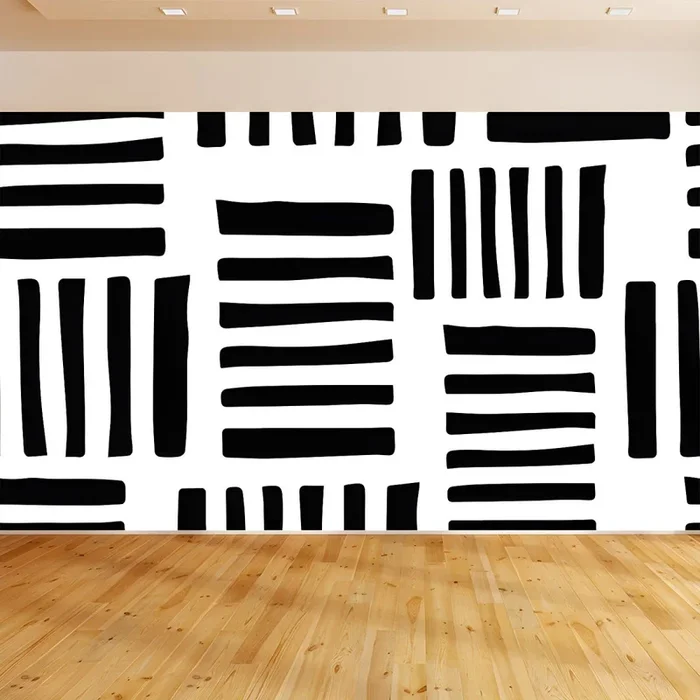 Abstractos Murales de Papel de Pared Modernistas Multicolores Decoración Muralno Tejida para Salón – Blanco 366 x 254 cm