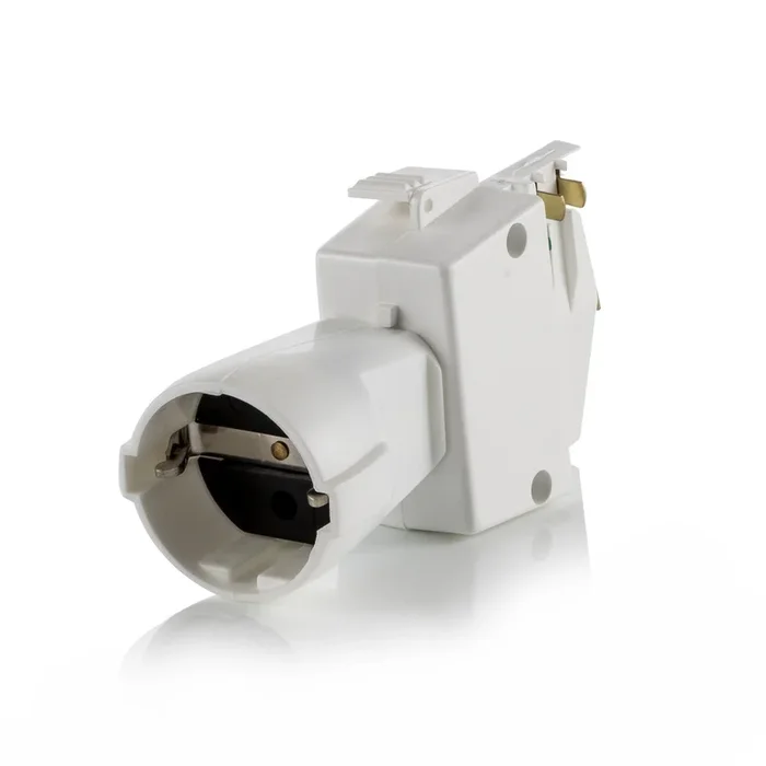 Adaptador Schuko de riel trifásico Noa