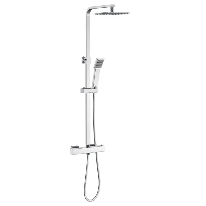 AICA Columna de Ducha Termostática, Alcachofa y Ducha Superior