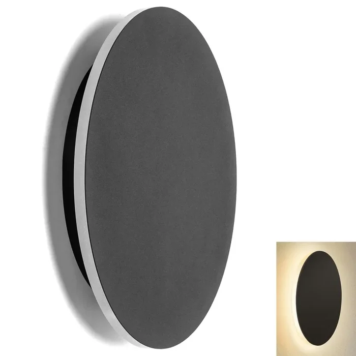 Aigostar – Aplique LED LED/12W/230V 3000K 25 cm negro