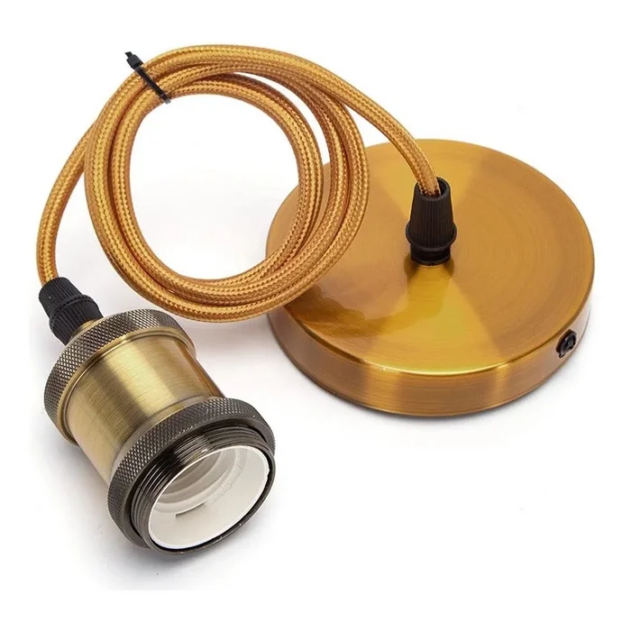 Aigostar – Cable de alimentación 1xE27/60W/230V dorado