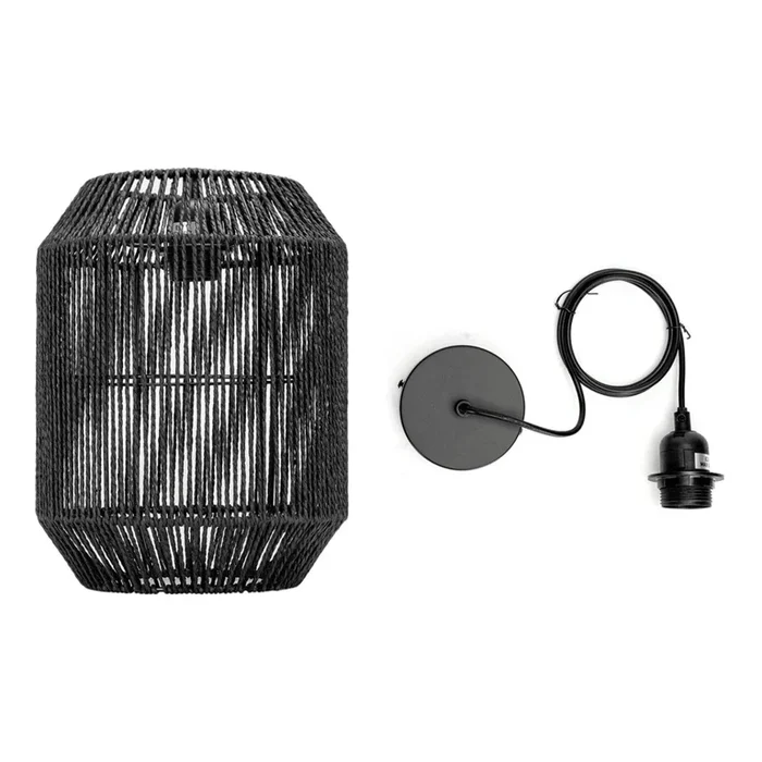Aigostar – Lámpara colgante 1xE27/60W/230V negro