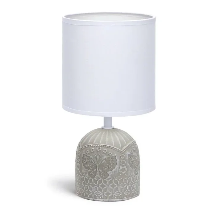 Aigostar – Lámpara de mesa 1xE14/40W/230V beige/blanco