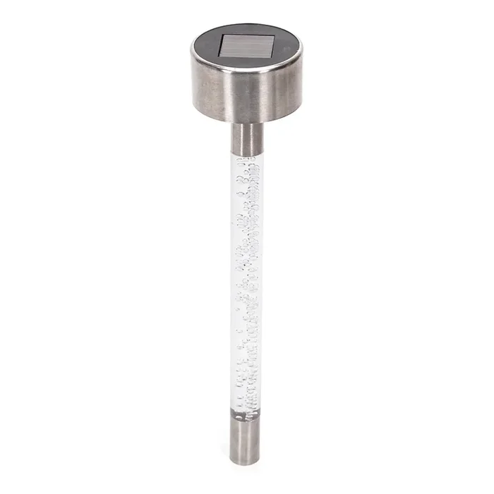 Aigostar – Lámpara solar LED LED/0,006W/1,2V 36,7cm cromo mate 6500K IP44