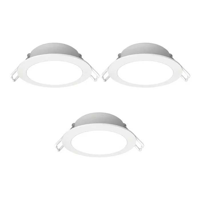 Aigostar – SET 3x Lámpara empotrable de exterior LED LED/4,8W/230V 3000K IP65 blanco