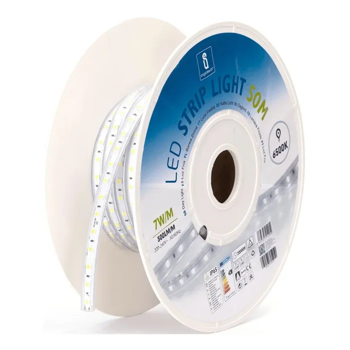 Aigostar – Tira LED 350 W, 230 V, 50 m, 6500 K, IP65