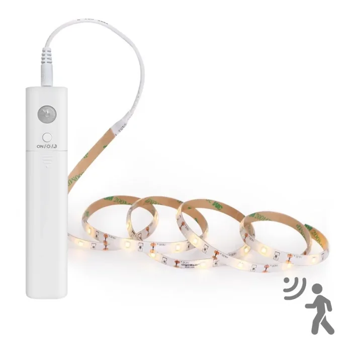 Aigostar – Tira LED regulable con sensor 1m LED/2W/4xAAA 3000K IP65