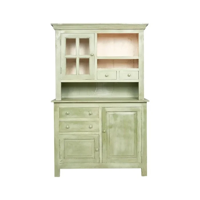 Alacena vintage de madera verde London Vintahome