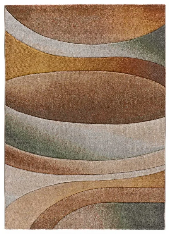 Alfombra abstracta multicolor SORA, 80×150 cm – ATTICGO