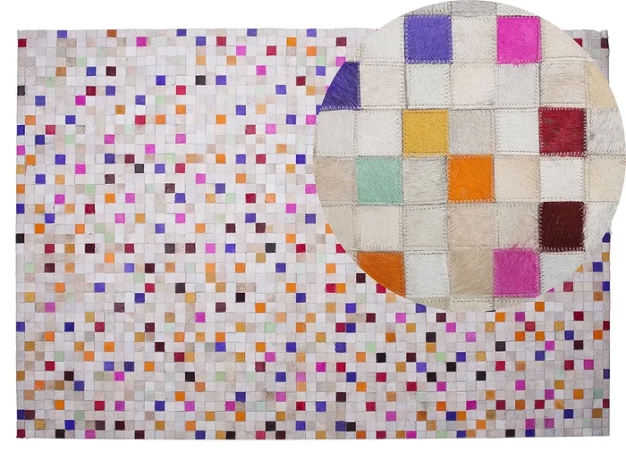 Alfombra ADVAN Multicolor 140 x 200 cm Piel