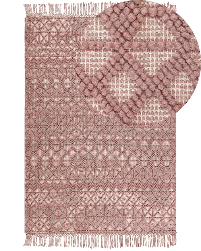 Alfombra ALUCRA Rosa 160 x 230 cm Lana