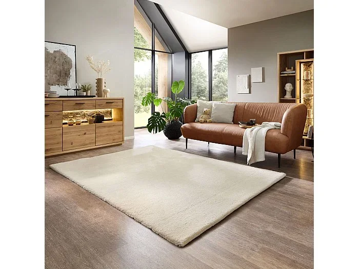 Alfombra bereber tejida a mano con lana 300×400 cm Blanco Taza Royal