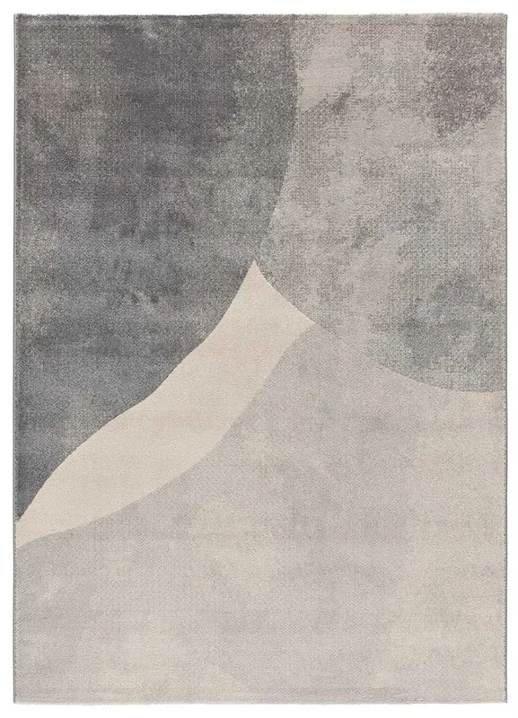 Alfombra con formas orgánicas en gris MONIC, 80×150 cm – ATTICGO