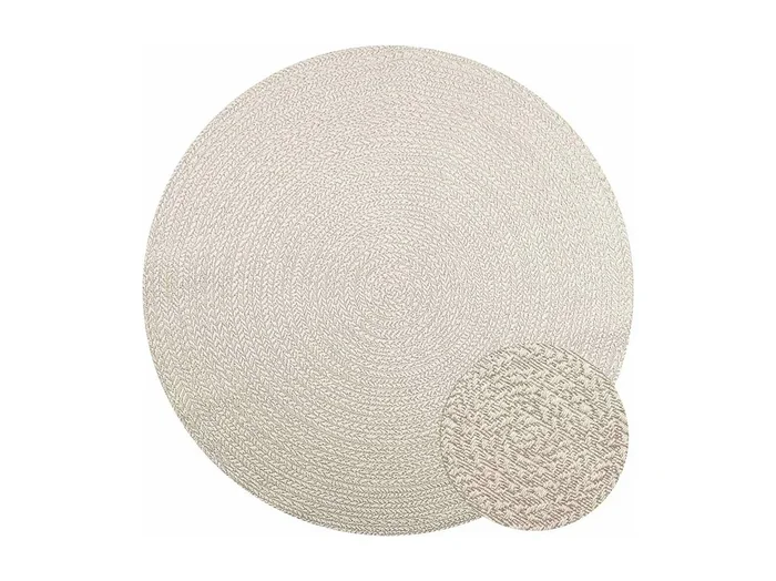 ¿Alfombra crema ZIZUR? Interior y exterior de aspecto yute de 200 cm.