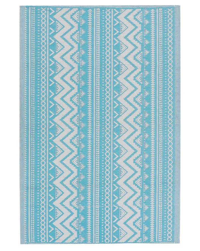 Alfombra de exterior NAGPUR Turquesa 120 x 180 cm