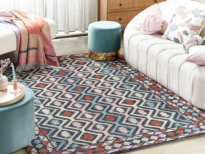 Alfombra de lana multicolor 160 x 230 cm HAYMANA