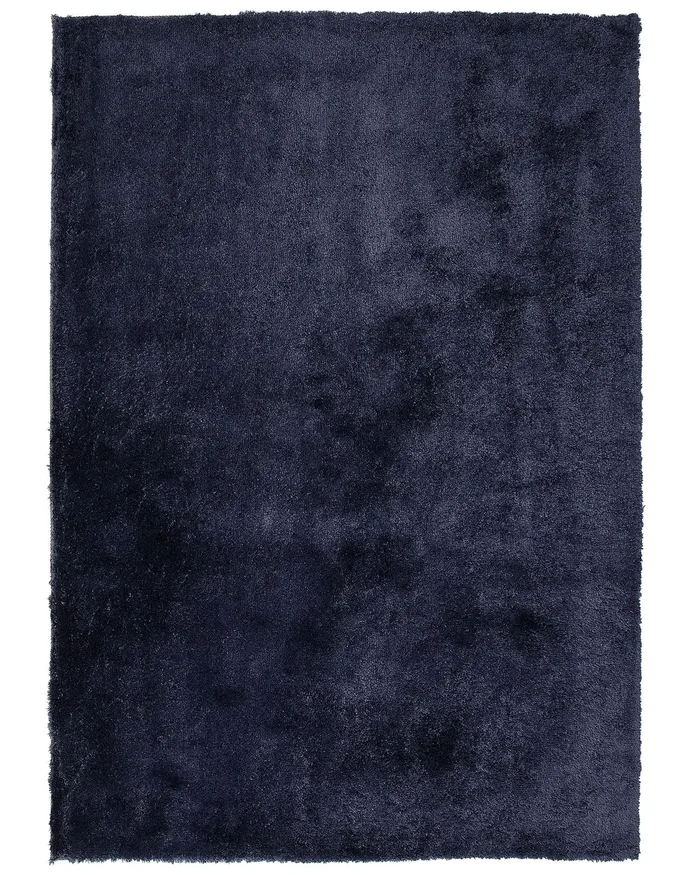 Alfombra de pelo largo EVREN Azul oscuro 200 x 300 cm