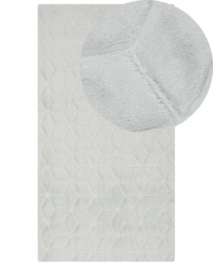 Alfombra de pelo sintético THATTA Gris claro 80 x 150 cm