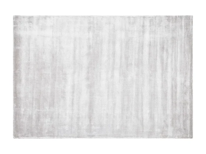 Alfombra de viscosa gris claro 140 x 200 cm GESI II