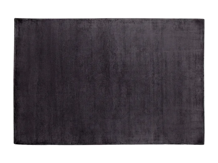 Alfombra de viscosa gris oscuro 140 x 200 cm GESI II