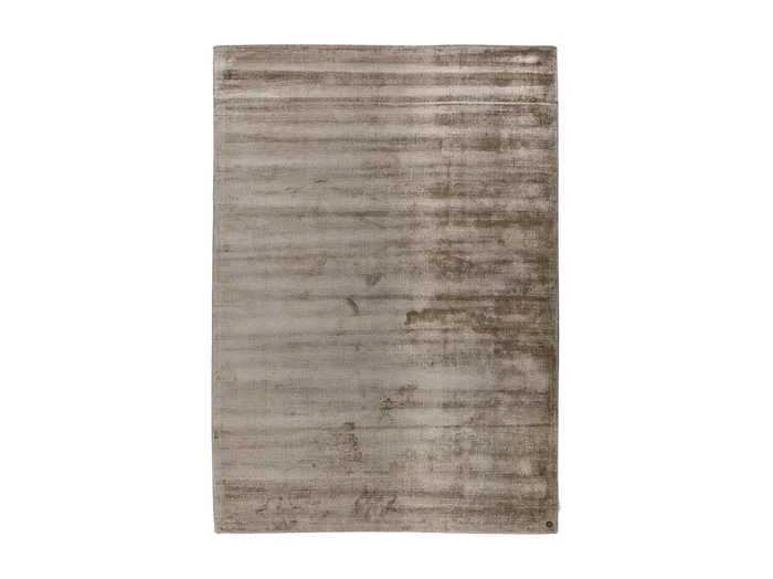 Alfombra de viscosa tejida a mano 85×155 cm Beige Shine