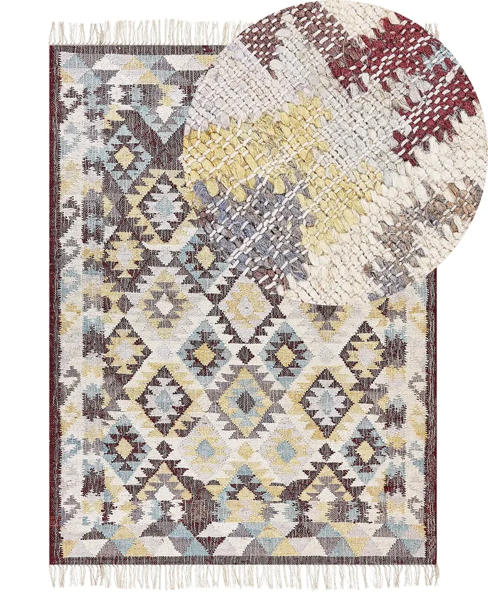 Alfombra FENER Multicolor 140 x 200 cm Yute