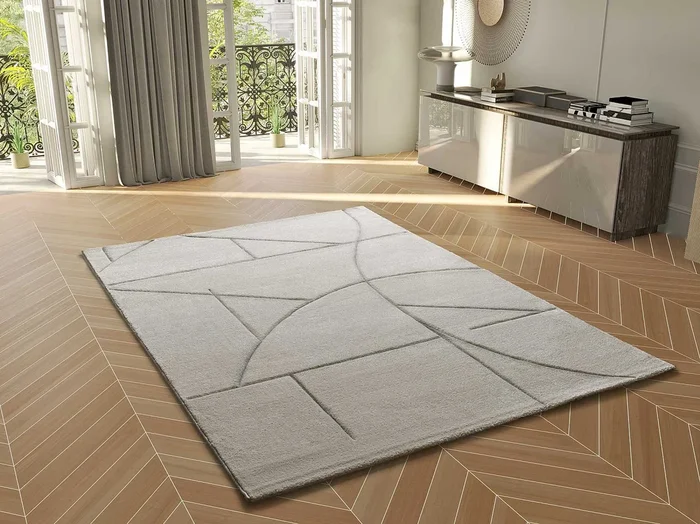 Alfombra interior – geométrico – crema – 200 x 290 cm – LENA