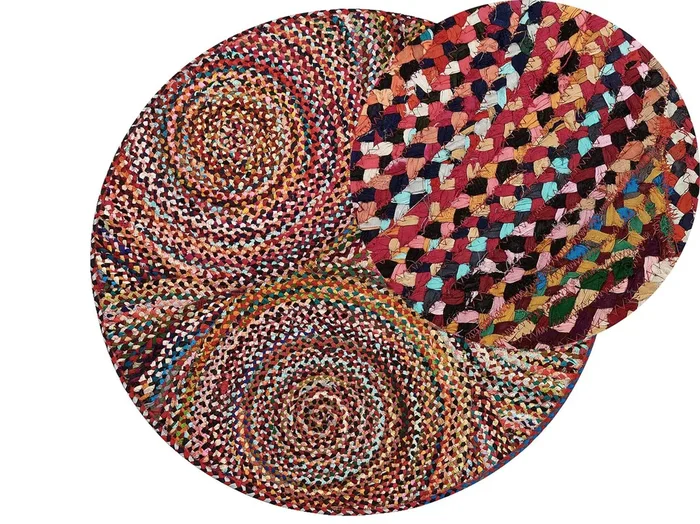 Alfombra LADIK Multicolor ø 140 cm Algodón