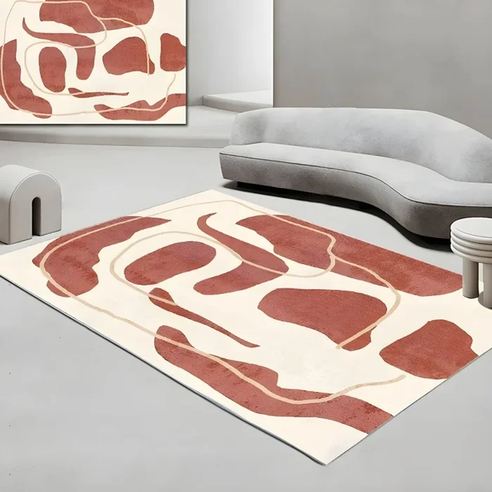 Alfombra Lavable de Polipropileno Estilo Nórdico Tapiz Multicolor con Patrón Geométrico para Sala de Estar – Parduzco 160 x 230 cm