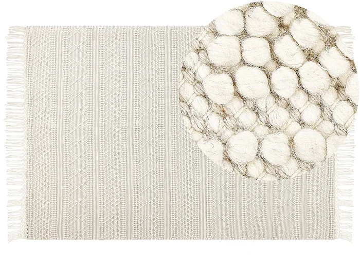 Alfombra PERTEK Beige 160 x 230 cm Lana
