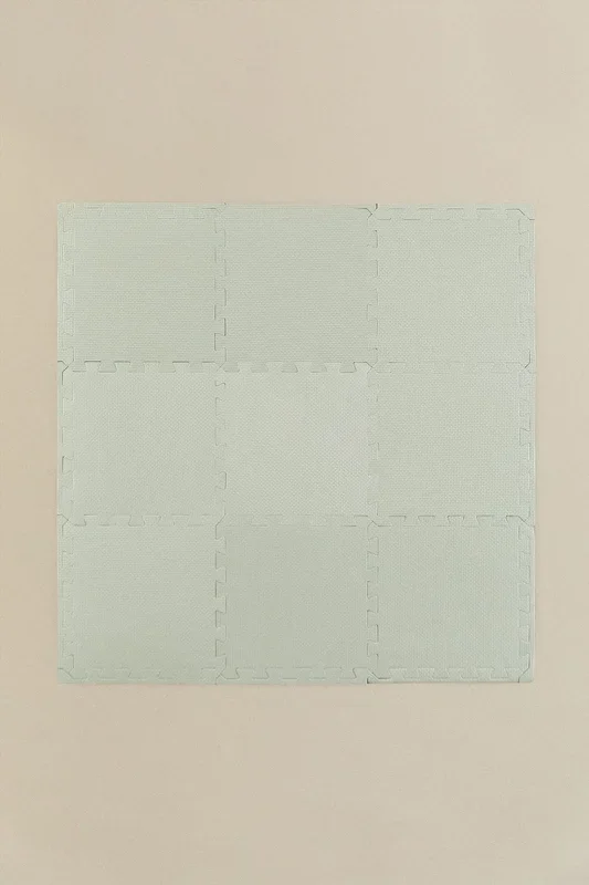 Alfombra Puzzle (91 cm) Adrados Kids Mousse Celadón – SKLUM