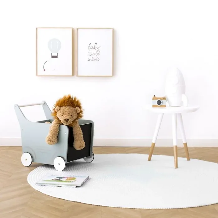Alfombra redonda gris Stars – Kenay Home