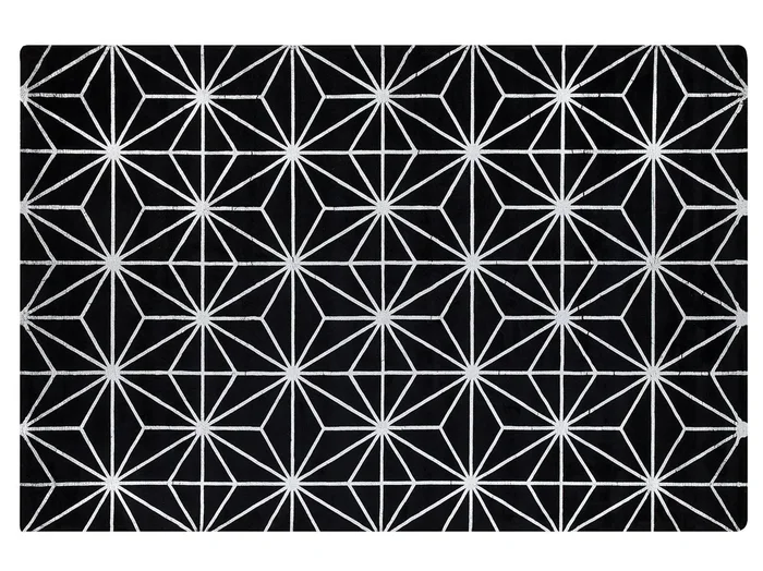 Alfombra SIBEL Negro 160 x 230 cm Viscosa