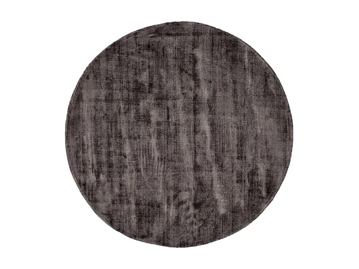 Alfombra tejida a mano de viscosa 150×150 cm Antracita Star