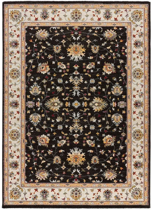 Alfombra vintage en antracita CLASSIC, 80×150 cm – ATTICGO