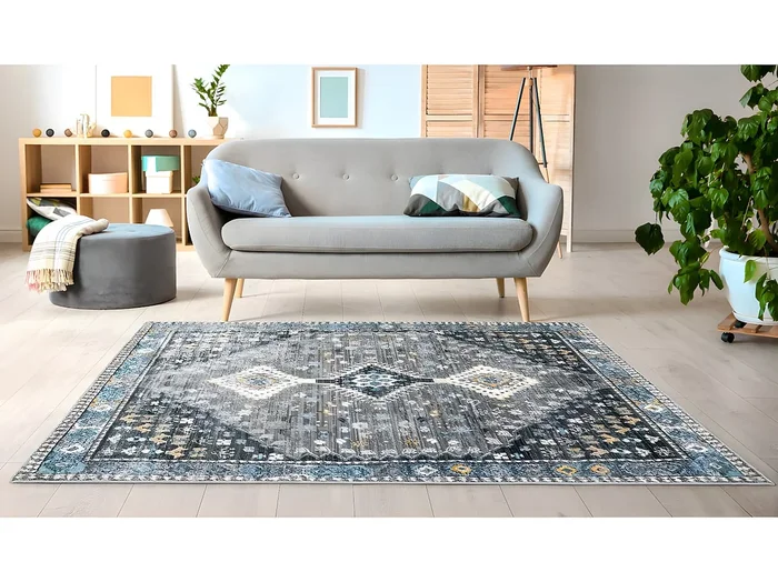 Alfombra vintage oriental CLOSSY – 160 x 230 cm – gris