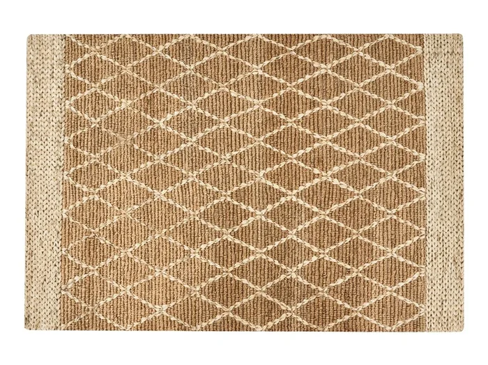 Alfombra ZORAVA Beige 160 x 230 cm Yute