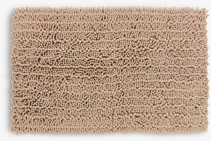 Alfombrilla de baño ROSVIK 50x80cm chenilla arena