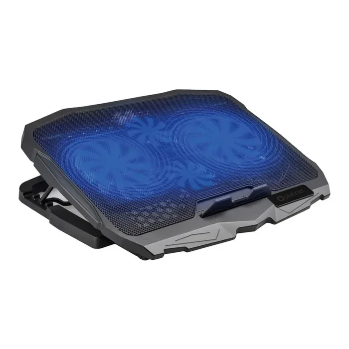 Almohadilla de refrigeración para portátil 4x ventilador 2xUSB negro