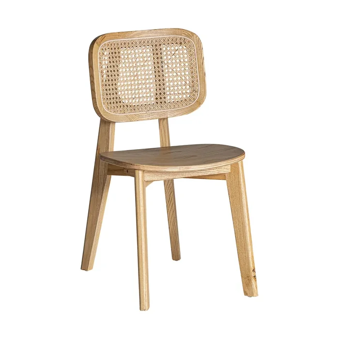 Alora Silla, de Madera de Olmo, en color Natural, de 42x57x80cm – Lastdeco